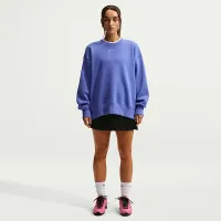 Nike Sportswear Phoenix Fleece женская оверсайз Crew-Neck свитшот синий
