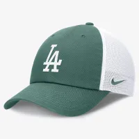 Los Angeles Dodgers Bicoastal Club мужские Nike MLB Trucker Adjustable Hat цвет зеленый
