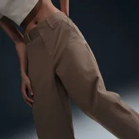Nike Sportswear Collection жіноча Mid-Rise Twill Trousers колір коричневий