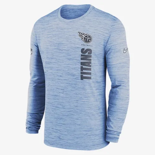 Tennessee Titans Sideline Velocity чоловічі Nike Dri-FIT NFL Long-Sleeve футболка блакитний