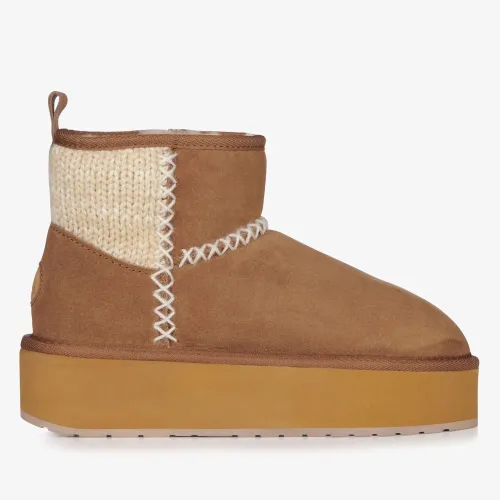 Кроссовки Emu Australia Stinger Knit Flatform W13143CHES - Бежевые