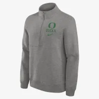 Oregon Ducks Primetime Club чоловічі Nike College 1/2-Zip Crew колір сірий