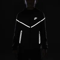Nike Sportswear Tech Fleece Big детские (для мальчиков) Reflective Full-Zip Толстовка с капюшоном цвет коричневый
