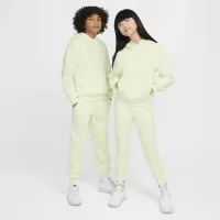 Nike Sportswear Club Fleece Big детские Pullover Толстовка с капюшоном цвет зеленый