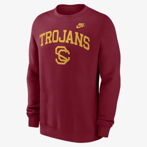 USC Trojans Legacy Classic Arch Over Logo чоловічі Nike College Pullover Crew колір червоний