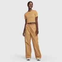 Nike Sportswear Essential жіноча Slim Cropped футболка колір коричневий