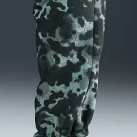 Nike Tech мужские Open-Hem Fleece Camo Pants цвет зеленый