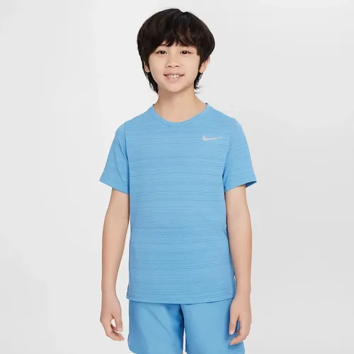 Nike Dri-FIT Miler Big детские (для мальчиков) тренировочные Top синий