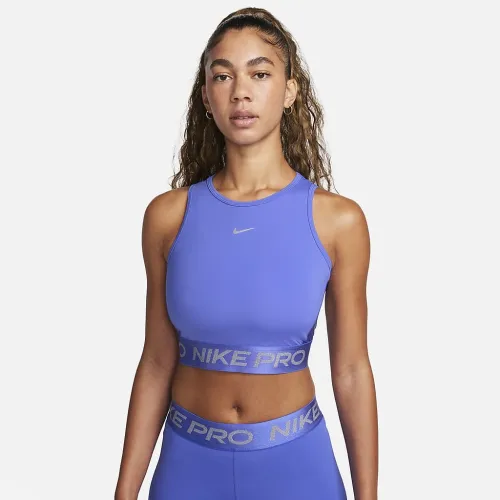 Nike Pro Dri-FIT жіноча Cropped Tank Top блакитний