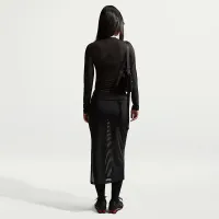 Nike Sportswear жіноча Slim Sheer Midi спідниця колір чорний