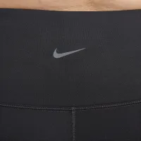 Nike One женская С высокой Талией 7/8 лосины с карманами(большие размеры) цвет черный