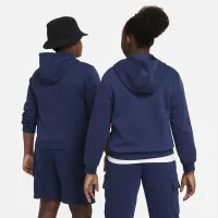 Nike Sportswear Club Fleece Big дитячі Pullover Толстовка з капюшоном (Extended Size) блакитний