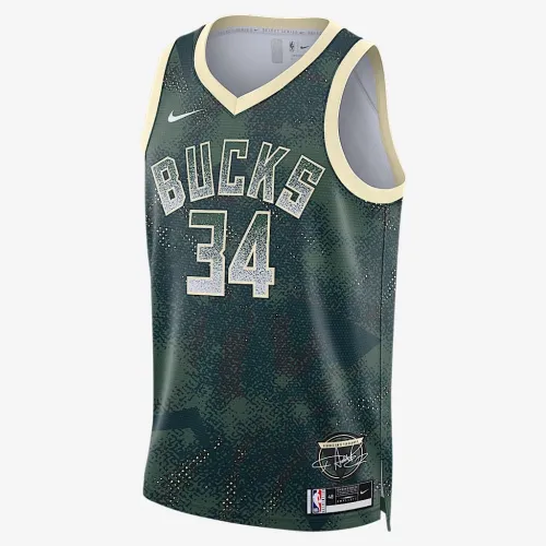 Giannis Antetokounmpo Milwaukee Bucks 2025/26 Select Series чоловічі Nike Dri-FIT NBA Swingman Jersey колір зелений