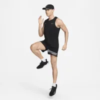Nike Miler Flash чоловічі Running Tank Top колір чорний