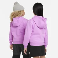 Nike Sportswear Club Fleece Big дитячі Pullover Толстовка з капюшоном колір фіолетовий