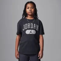 Nike Jordan Big дитячі Elevate Wash футболка колір чорний