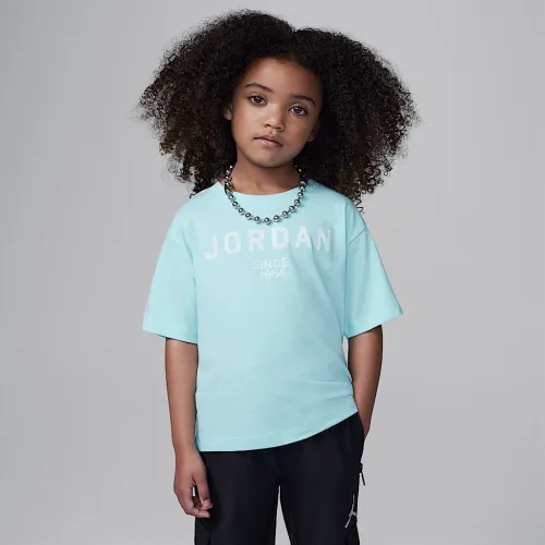 Nike Jordan Little детские Graphic футболка цвет зеленый