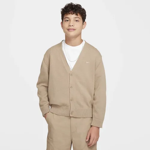 Nike Sportswear Metro Ground Big детские Cardigan цвет коричневый