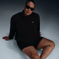 Nike One жіноча Therma-FIT оверсайз 1/2-Zip Fleece Top (великі розміри) колір чорний