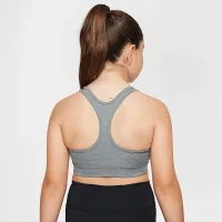 Nike Swoosh Big дитячі (Girls') Sports Bra (Extended Size) колір сірий