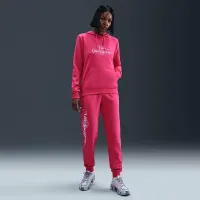 Nike Sportswear Club Fleece женская Graphic Pullover Толстовка с капюшоном Pink