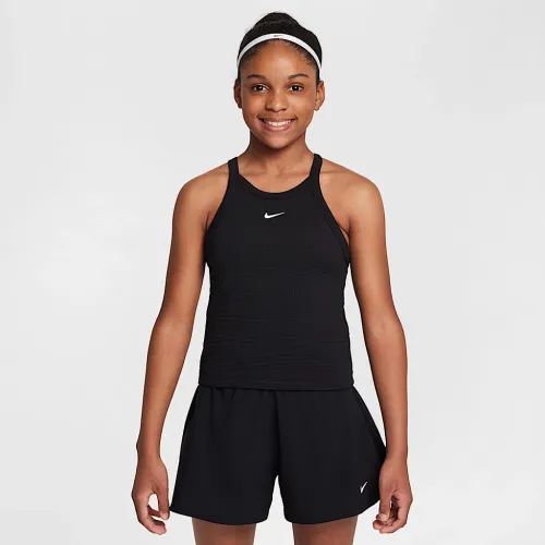 Nike Girls' High-Neck Tank Top цвет черный