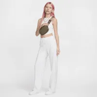Nike Sportswear Chill Knit женская Tight Cropped Mini-Rib Tank Top цвет коричневый