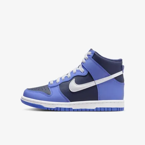 Nike Dunk High Big детские Кроссовки синий