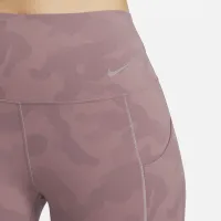 Nike Universa жіноча Medium-Support З високою талією 7/8 Camo лосіни з кишенямиколір фіолетовий
