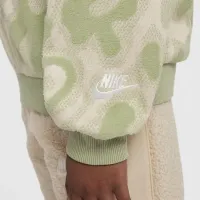 Nike Sportswear Big дитячі оверсайз Fleece Crew-Neck світшот колір зелений