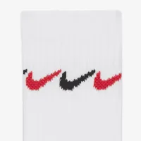 Nike Graphic Dri-FIT Crew носки (3 пары) Little детские носки цвет белый