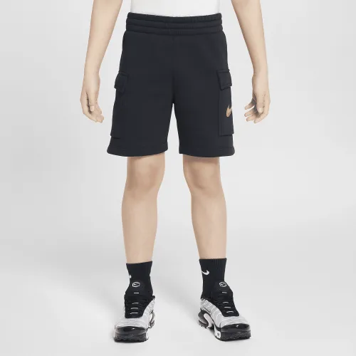Nike Sportswear Standard Issue Big детские (для мальчиков) Fleece шорты цвет черный