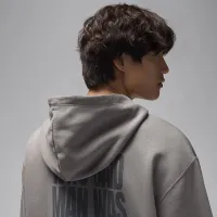 Nike Jordan Brooklyn Fleece мужские Pullover Толстовка с капюшоном цвет серый