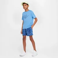 Nike Multi Big детские (для мальчиков) Dri-FIT Woven шорты синий