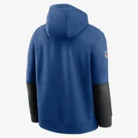 Indianapolis Colts Sideline Team Issue Club чоловічі Nike NFL Pullover Толстовка з капюшоном блакитний