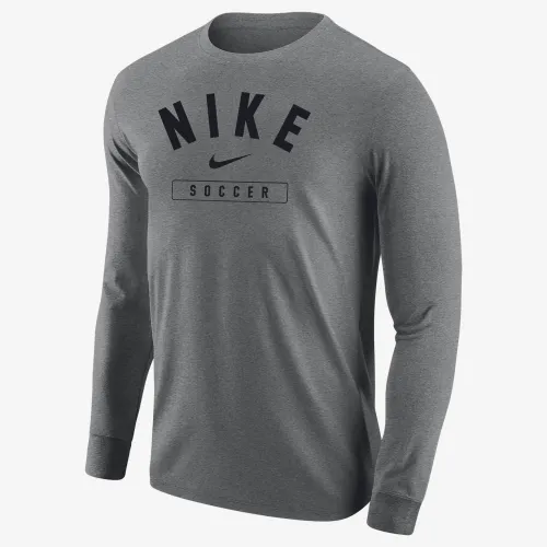 Nike Swoosh мужские Soccer Long-Sleeve футболка цвет серый