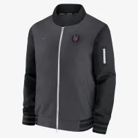 New York Mets Authentic Collection City Connect Game Time чоловічі Nike MLB Full-Zip Bomber Куртка колір сірий