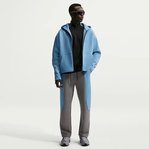 Nike Tech чоловічі Color-Block Open-Hem Fleece Pants колір чорний