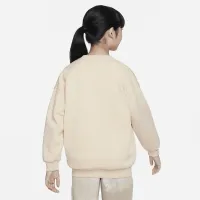Nike Sportswear Club Fleece Big детские оверсайз свитшот цвет коричневый
