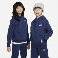 Nike Sportswear Club Fleece Big детские Pullover Толстовка с капюшоном синий