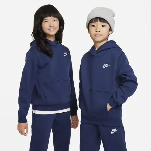 Nike Sportswear Club Fleece Big дитячі Pullover Толстовка з капюшоном блакитний