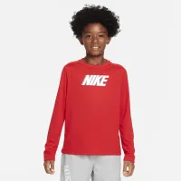 Nike Dri-FIT Multi+ Big дитячі (для хлопчиків) Long-Sleeve Top колір червоний