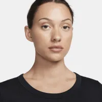 Nike One Fitted женская Dri-FIT Short-Sleeve Cropped Top цвет черный