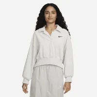 Nike Sportswear женская Velour Polo цвет серый