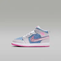 Nike Jordan 1 Mid SE Little дитячі Кросівки блакитний