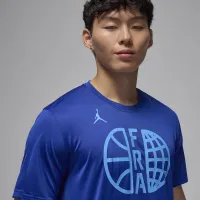 Nike France Practice чоловічі Jordan баскетбольні футболка блакитний