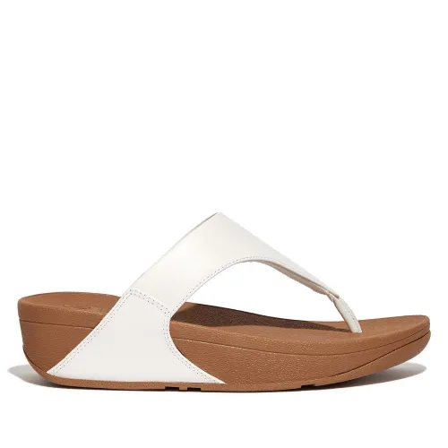Japonki FitFlop Lulu Leather Toe-Post I88-024 - Білі