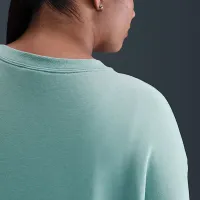 Nike Sportswear Club Fleece женская Loose Crew-Neck свитшот (большие размеры) цвет зеленый