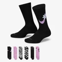 Nike Everyday Plus Cushioned детские Crew носки (6 пары) многоцветный
