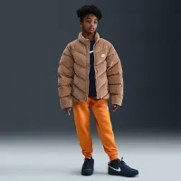 Nike Sportswear All Day Play Big дитячі Therma-FIT Loose-Fit Puffer Куртка колір коричневий